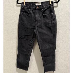 We The‎ Free Stovepipe Straight Jean in Black Denim Size 25